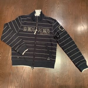 Men's zip front knit jacket